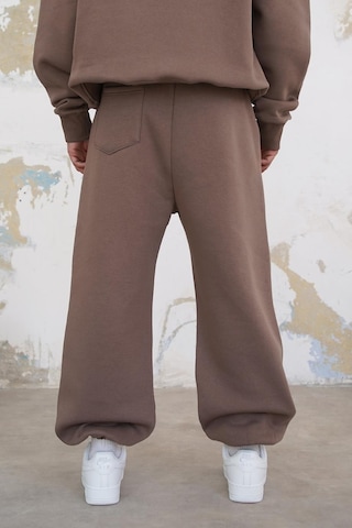Açık Kahve Cozy Basic Paça Lastik Oversize Eşofman Açık Kahve