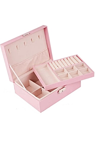 Mk-26 Lüks 3 Bölmeli Mücevher Düzenleyici Takı Kutusu Organizeri