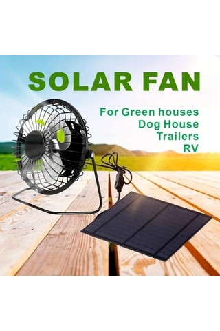 Xuweiwei 5w Güneş Paneli Taşınabilir Soğutma Fanı Fotovoltaik Güneş Paneli Seti Yeşil Ev Pet Isıtma 5w