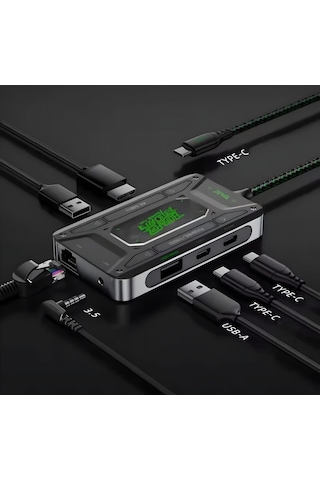 Piva Ds7 Pro Docking Station 7in1 Dönüştürücü
