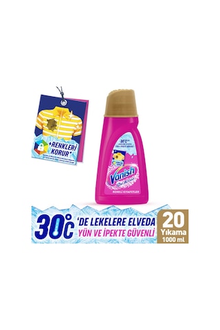 Vanish Oxi Action Renkliler İçin Deterjan ve Leke Çıkarıcı Sıvı 1 L