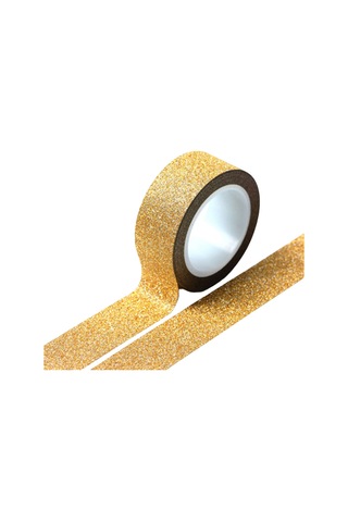 Scrapbooking & Party Decor - Craft & Ofis Tedarik İçin Parlayan Altın Glitter Washi Bant