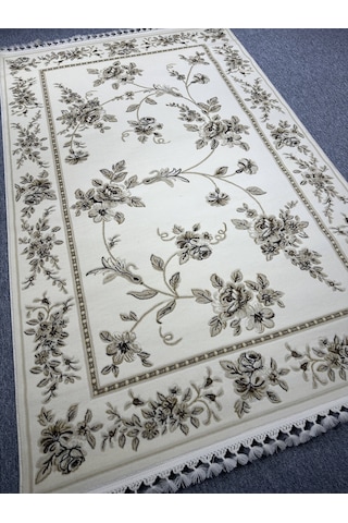 Tiffany Halı Sentez 7005 AV 150x230 Krem Kahve 4 M2 İnce Halı