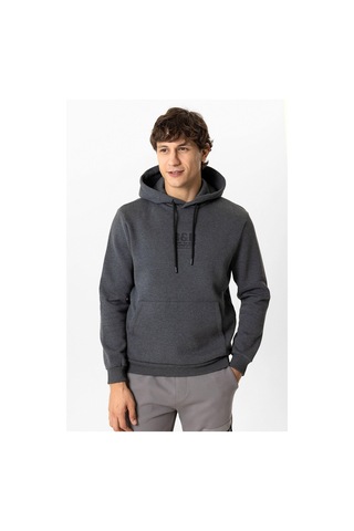 Backandbond Antrasit Regular Fit Pamuklu Kapüşonlu Sweatshirt