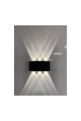 Voltlight 10w Led Aplik Aydınlatma Çift Taraflı Led Dekoratif Duvar Aplik Siyah