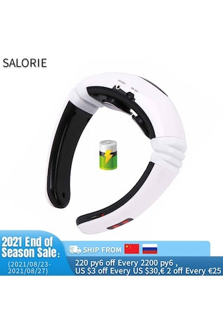 Boyun Masaj Aleti-usb Şarjlı Boyun Masajı Elektrikli Darbe Servikal Vertebra Masajı Masaj Aracı Isıtma si Kesici Çok Renkli