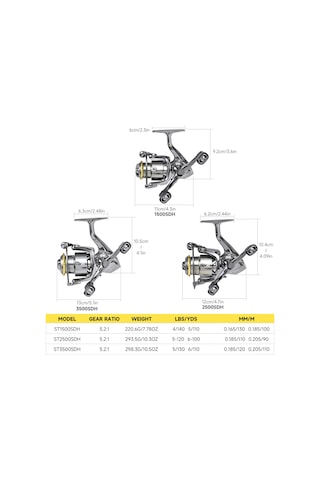 Xindoker Leofıshıng T Serisi St2500sdh İki Kollü Spinning Makinesi - Hassas Sürtünme Kontrolü Ve Sol-sağ Değiştirilebilir Kullanım