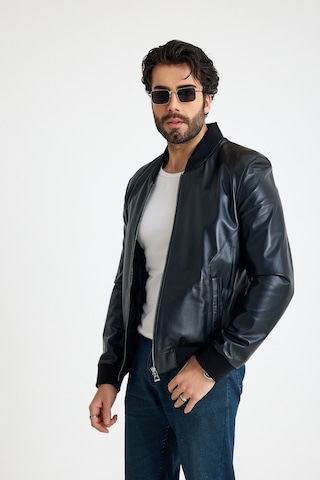 Franko Armondi Bomber Erkek Deri Ceket E63-klj-409-15866 Siyah
