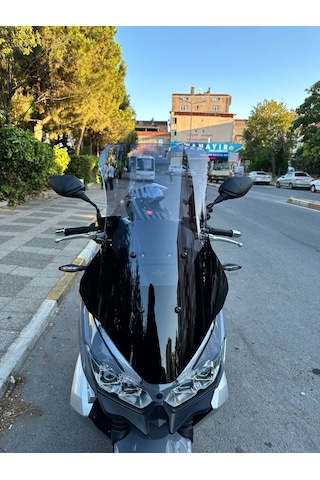 Motocam Rks Blade 350 Ön Cam 2023-2026 Model 75cm Füme Renkli 4mm Uzun