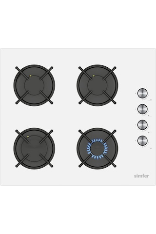 Simfer 4 Fonksiyon Trend Mekanik Beyaz Power Turbo 3'lü Ankastre Set (Fırın + Ocak + Davlumbaz)