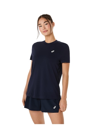 Asics Court Ss Top Kadın Blue Kısa Kollu Tshirt 2042a371-400 Mavi