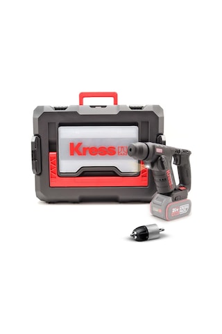 Kress KUC50.91 20V Kömürsüz 1.7J Profesyonel Sds-Plus Pnömatik Şarjlı Matkap + 10 MM Mandren Akü Dahil Değildir