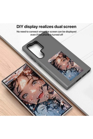 Galaxy Uyumlu S24 Ultra 5g E-mürekkep Ekranlı Telefon Kılıfı İçin Gri