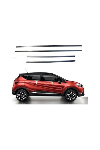 Renault Captur Krom Cam Çıtası 4 Parça 2013 - 2019 P.çelik