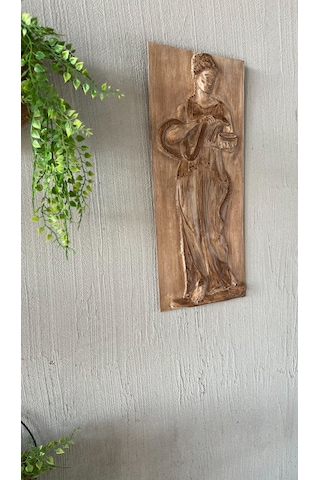 Store Hygieia Şifa Tanrıçası Ahşap Oyma Tablo Mitolojik