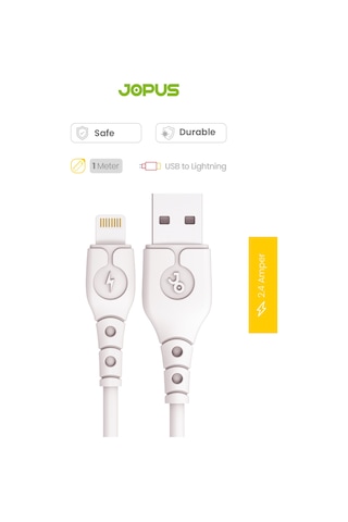 Jopus İphone 6 7 8 X Xs Xr 11 12 13 14 Serileri Uyumlu Hızlı Şarj Kablosu Usb To Lightning 1 Metre Jo-dk9