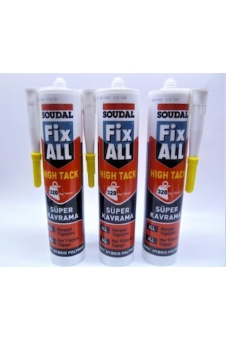 Soudal Fixall High Tag Beyaz Silikon Korniş Yapıştırıcı