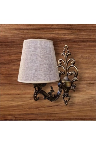 Tekli Elbe Aplik Eskitme Kahve Rengi Şapkalı Kahverengi