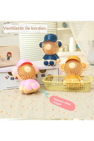 Aurora Sevimli Hayvan Şekilli Mini Yelpaze