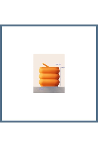 Buradabulabilirsin 3d Baskı Baklava Formlu Sallanır Kapaklı Çöp Kutusu Büyük Boy Mutfak Banyo Ofis Kovası 157x157x148 Mm Turuncu Bbz