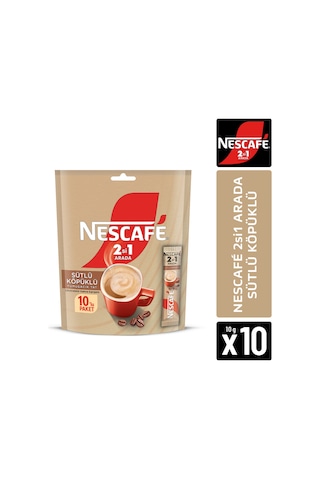Nescafe 2si Bir Arada Sütlü Köpüklü Hazır