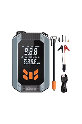 Ezere St-9632d Taşınabilir Araç Lastik Şişirme Ve Starter Akü Takviye Seti- 5775 1