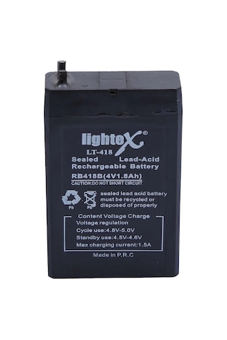 Mep Lightex Lt-418 4v 1.8ah Işıldak Fener Aküsü Najmaddin
