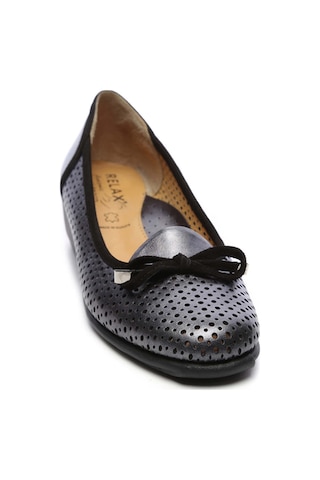 Relax Anatomic Kadın Hakiki Deri Siyah Comfort Ayakkabı 611 E4220 Bn Ayk Y19 Pearl Grafıtı-suede Black Siyah