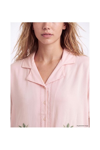 Lcw Dream Pembe Desenli Kadın Şortlu Pijama Takım