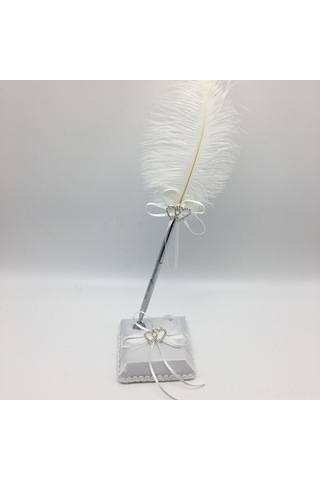 Xiyyadms Düğün Misafir Defteri İmza Seti - Kalem + Kalem Tutucu, Nikah Ve Özel Günler İçin Aksesuar