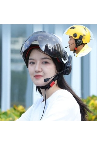 Jokmae Kablosuz Motosiklet Kulaklık Kask Su Geçirmez Konforlu Eller Serbest Arama Desteği Nj - Yüksek Kaliteli Motosiklet Ekipmanı