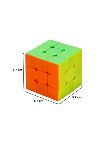 Hızlı Dönen 3x3 Zeka Küpü - Stickerless Etiketsiz Profesyonel Sabır Küpü - Eğitici Akıl Oyunu