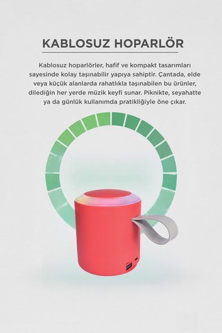 Bluetooth Hoparlör Sd Usb Destekli Taşınabilir Speaker D24