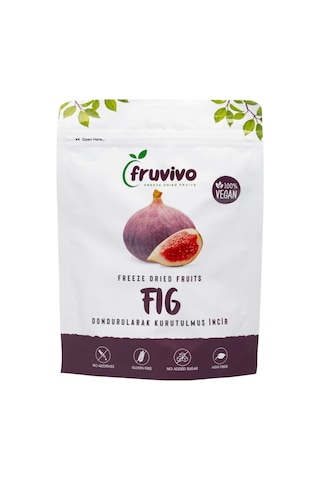 Fruvivo 6'lı Freeze Dry Paket - Çilek + İncir + Elma + Mango + Ananas + Şeftali - Dondurularak Kurutulmuş Meyve Cipsi Şeker İlavesiz %100 Doğal Vegan 120 G