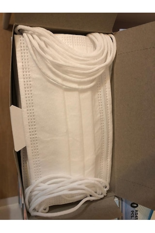 Cerrahi Maske 3 Katlı 50'Li Kutu Burun Telli Maske Ultrasonic Maske