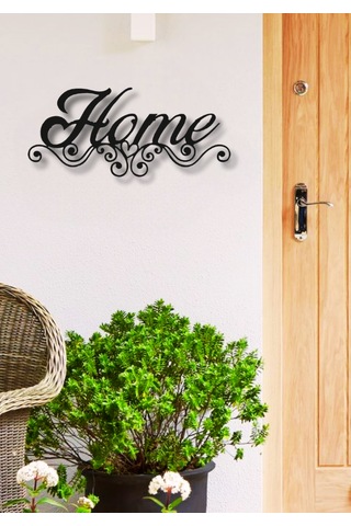 Home Yazısı Metal Duvar Dekoru