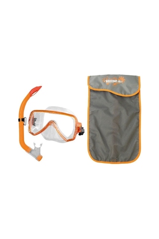 Halikarnasdeniz Beuchat Set Ms Oceo Çocuk Maske Şnorkel(Tahliyeli), Turuncu