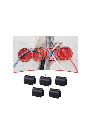 Suntek 5 Adet Alçıpan Priz İşaretleyicileri Elektrik Siyah