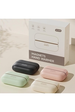 Dm Jf308 2'si 1 Arada Bölünebilir Mini Taşınabilir Kışlık Elektrikli El Isıtıcı Power Bank - Yeşil