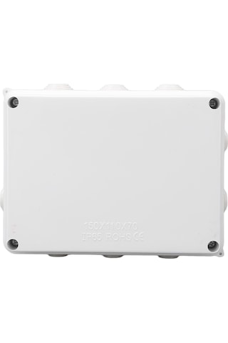 Tenfowee Abs Malzeme Ip65 Su Geçirmez Dış Mekan Elektrik Kutusu, 150x110x70mm, Pratik Kurulumlu Elektrik Kablo Kutusu