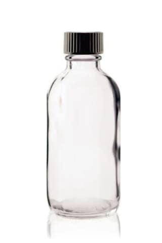 Rotanev 6 Adet Şeffaf Cam Shot Şişesi Sızdırmaz Siyah Plastik Kapaklı Kolonya Koku Süs Çok Amaçlı Şişe 100 ML