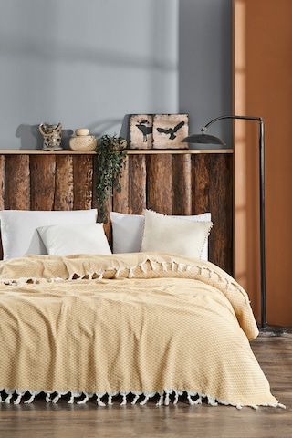 Rebeka Yelda Model Sarı - Çift Kişilik Pike