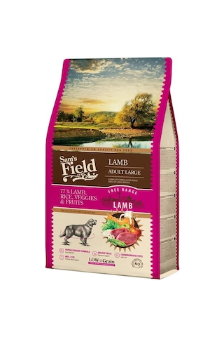 Sam's Field Hypo Allergenic Kuzu Etli Düşük Tahıllı Büyük Irk Yetişkin Köpek Maması 2500 G