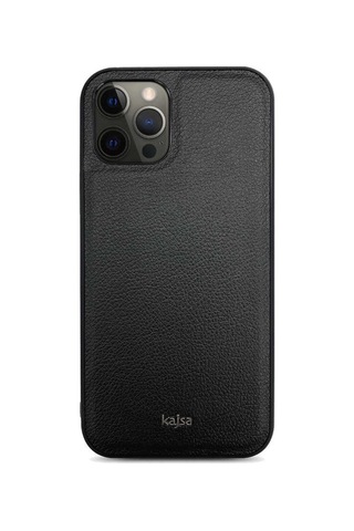 Kajsa Apple Uyumlu iPhone 12 Pro Max Kılıf Kajsa Luxe Collection Hakiki Deri Kapak ZORE-218930