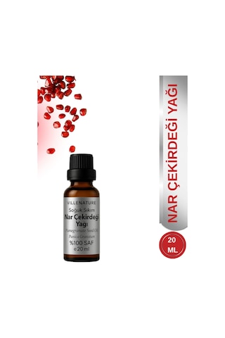 Villenature Soğuk Sıkım Nar Çekirdeği Yağı Pomegranate Seed Oil Punica Granatum 20 Ml
