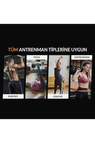 25 Kg Orta Sert Loop Direnç Bandı Siyah Fitness Pilates Egzersiz Lastiği