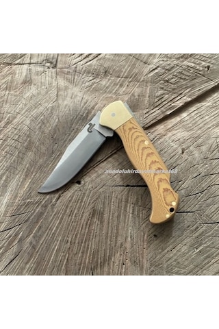 Dmr 4116n Çakı Özel Çelik Çakı Cep Çakısı Kamp Çakısı Carbon Çelik 19cm Sarı
