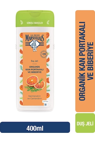 Le Petit Marseillais Organik Kan Portakalı ve Biberiye Duş Jeli 400 ML