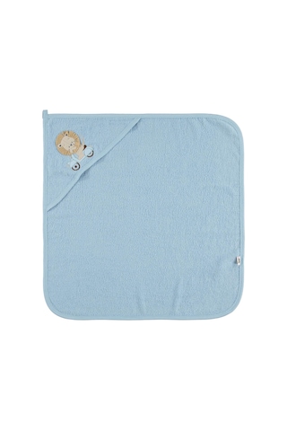 Civil Baby Aslan Nakışlı 75x75 Havlu - Mavi Standart
