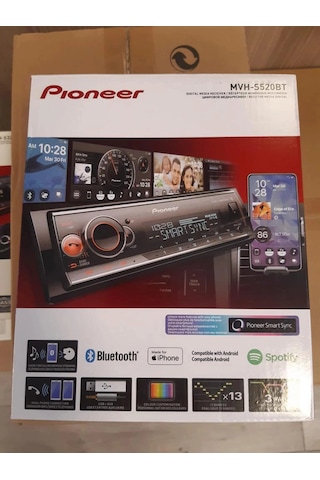 Pıoneer Mvh-s520bt-usb-bt-3 Anfi Çıkışlı-renk Değişme-profesyonel Oto Teyp